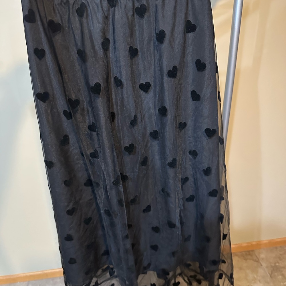 Black Maxi A-Line Skirt (2XL)